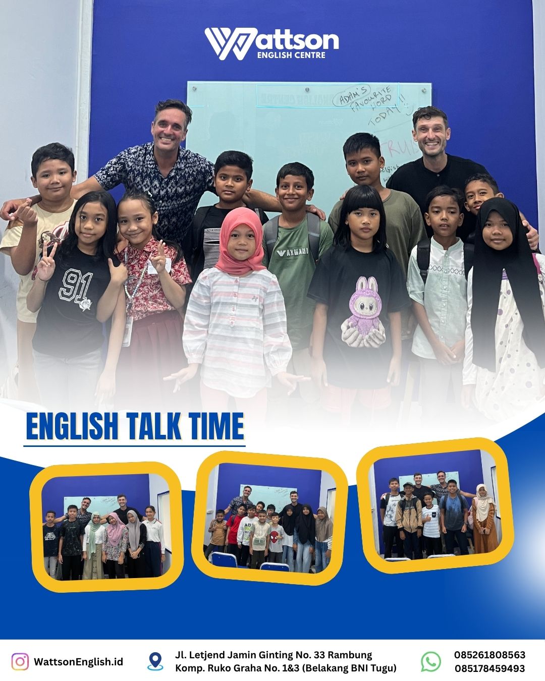 Happy Students Learning English